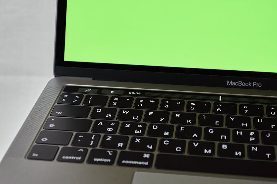 クローズアップ写真mac Book Pro
