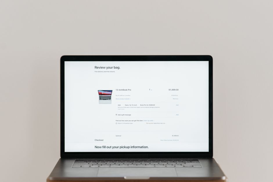 macbook, インターネット購入, インタフェースの無料の写真素材